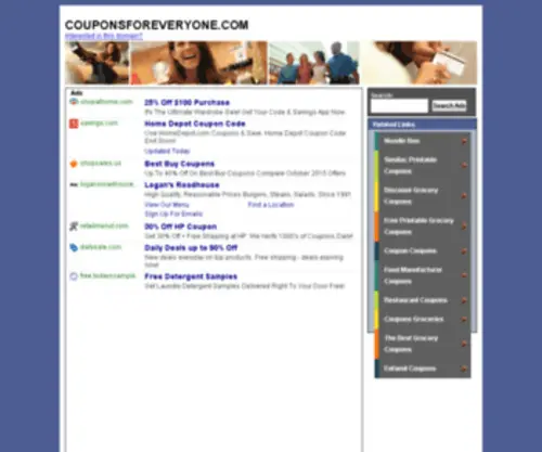 Couponsforeveryone.com(Couponsforeveryone) Screenshot