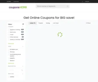 Couponshero.com(Online Coupons) Screenshot