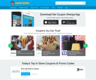 Couponsherpa.com(Coupon Sherpa) Screenshot