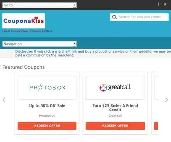 Couponskiss.com(Promo Code 2025) Screenshot