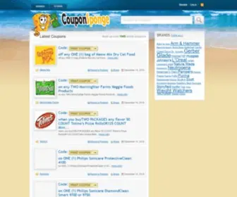 Couponsponge.com(Soak up the Savings with Coupons) Screenshot