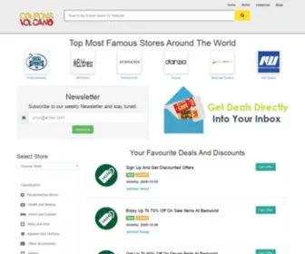 Couponsvolcano.com(Get your best deals at one place) Screenshot