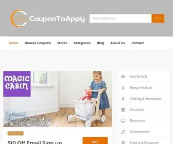 Coupontoapply.com(Online Shopping Coupons) Screenshot