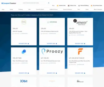 Coupontoaster.com(Discount Codes) Screenshot