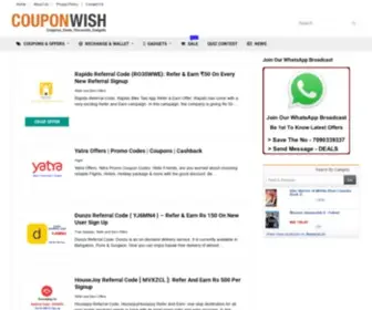 Couponwish.in(Online Shopping) Screenshot