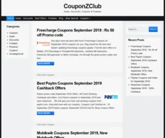 Couponzclub.com(Couponzclub) Screenshot