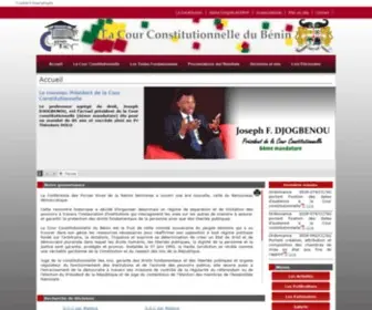 Cour-Constitutionnelle-Benin.org(La Cour Constitutionnelle du B) Screenshot