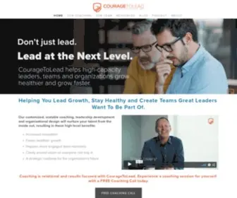 Couragetolead.com(Executive Coaching) Screenshot