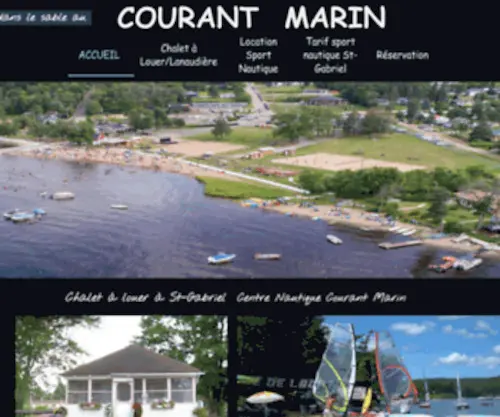 Courantmarin.ca(Location Chalet Lanaudiêre) Screenshot