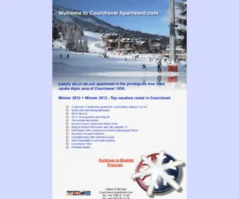 Courchevelapartment.com(Luxury ski) Screenshot