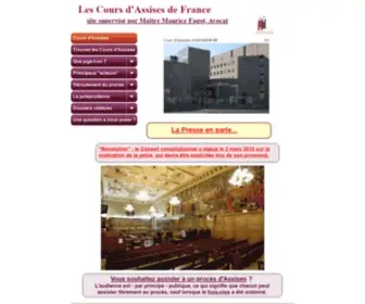 Courdassises.fr(Les Cours d'Assises de France) Screenshot