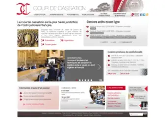 Courdecassation.fr(Cour de cassation) Screenshot