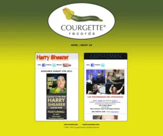 Courgetterecords.com(Courgette Records) Screenshot