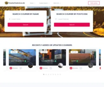 Couriercentral.co.uk(UK Couriers) Screenshot