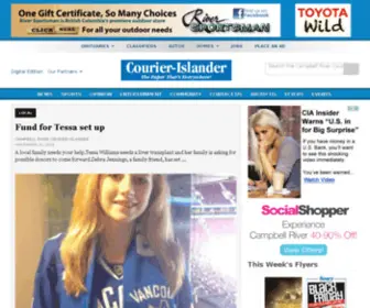 Courierislander.com(Campbell River Courier Islander) Screenshot
