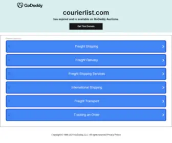 Courierlist.com(Forsale Lander) Screenshot