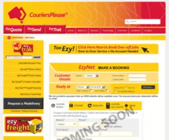 Couriersplease.com.au(Courier & Parcel Deliveries) Screenshot