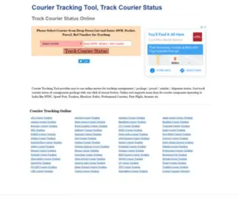 Couriertrackingtool.in(Track Courier in India. Track Blue Dart) Screenshot
