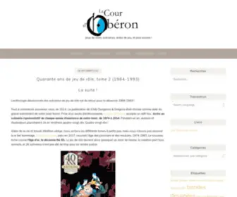 Couroberon.com(La Cour d'Obéron) Screenshot