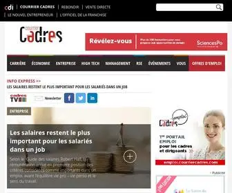 Courriercadres.com(Courrier Cadres) Screenshot