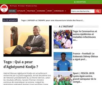Courrierdafrique.net(Actualités du Togo) Screenshot