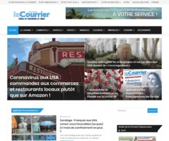 Courrierdefloride.com(Le Courrier des Amériques est le journal des Français (et francophones) résidant (ou voyageant)) Screenshot