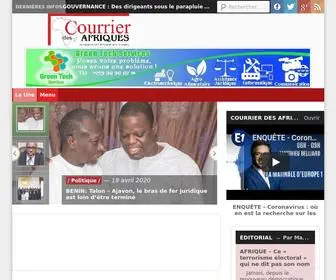 Courrierdesafriques.net(Courrier des Afriques) Screenshot