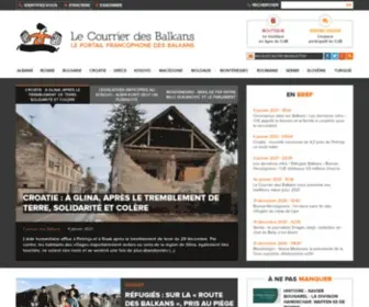 Courrierdesbalkans.fr(Le Courrier des Balkans) Screenshot