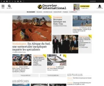 Courrierinternational.com(L’actualité internationale en continu et les articles de l’hebdomadaire) Screenshot