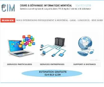 Cours-Informatique-Montreal.com(Accueil) Screenshot