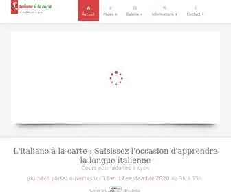 Cours-Italien-Lyon.com(L'italiano à la carte) Screenshot