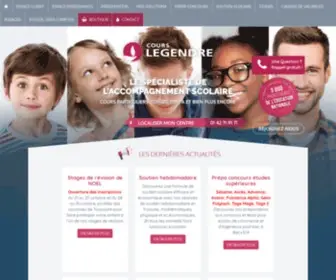 Cours-Legendre.fr(Soutien scolaire) Screenshot