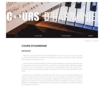 Coursd-Harmonie.fr(Cours d'harmonie en ligne) Screenshot