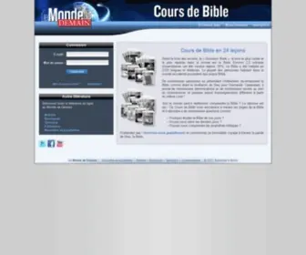 Coursdebible.org(Page d’accueil) Screenshot