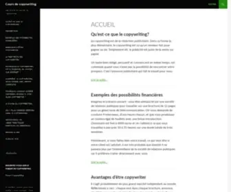 Coursdecopywriting.com(Cours de copywriting) Screenshot