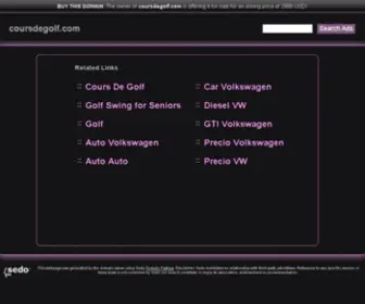 Coursdegolf.com(coursdegolf) Screenshot