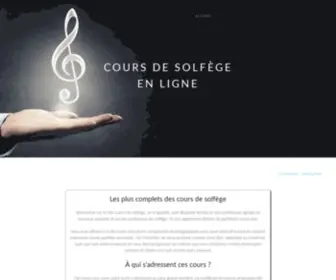 Coursdesolfege.fr(Solfège musique théorie musicale) Screenshot