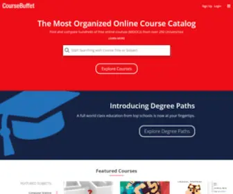 Coursebuffet.com(Find free college equivalent online courses (MOOC)) Screenshot
