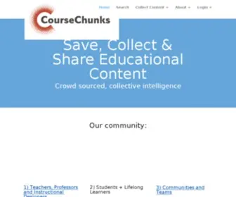 Coursechunks.com(Create Online Courses) Screenshot