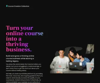 Coursecreatorscollective.com(The Online Home for Course Creators) Screenshot