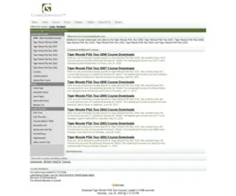 Coursedownloads.com(Download Tiger Woods PGA Tour Courses) Screenshot
