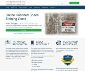 Courseforconfinedspace.com(Course For Confined Space) Screenshot