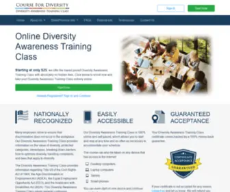 Coursefordiversity.com(Course For Diversity) Screenshot