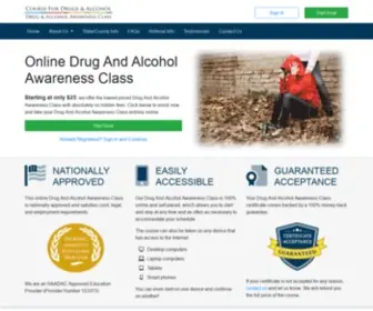 Coursefordrugsandalcohol.com(Course For Drugs & Alcohol) Screenshot