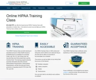 Courseforhipaa.com(Course For HIPAA) Screenshot