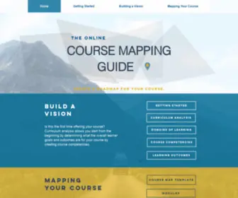 Coursemapguide.com(The Online Course Mapping Guide) Screenshot