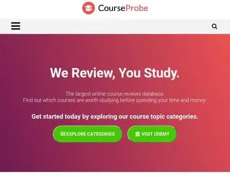 Courseprobe.com(Online Course Review) Screenshot