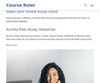 Courseruler.com(Choose The Subject/ Course That You Want Online Tuition On) Screenshot