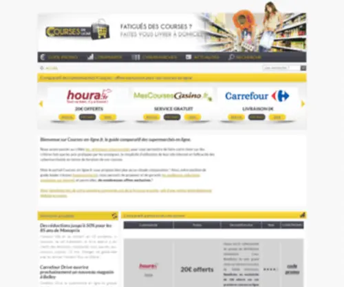 Courses-EN-Ligne.fr(Courses en ligne) Screenshot