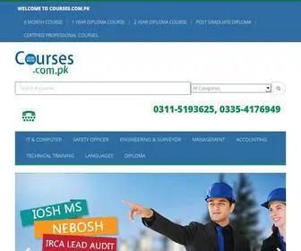 Courses.com.pk(Professional Training Institute International) Screenshot